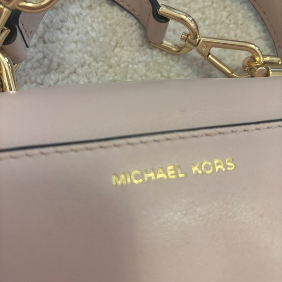 Michael Kors Ava Extra-Small Leather Pink Blush Crossbody Bag - Picture 5 of 12
